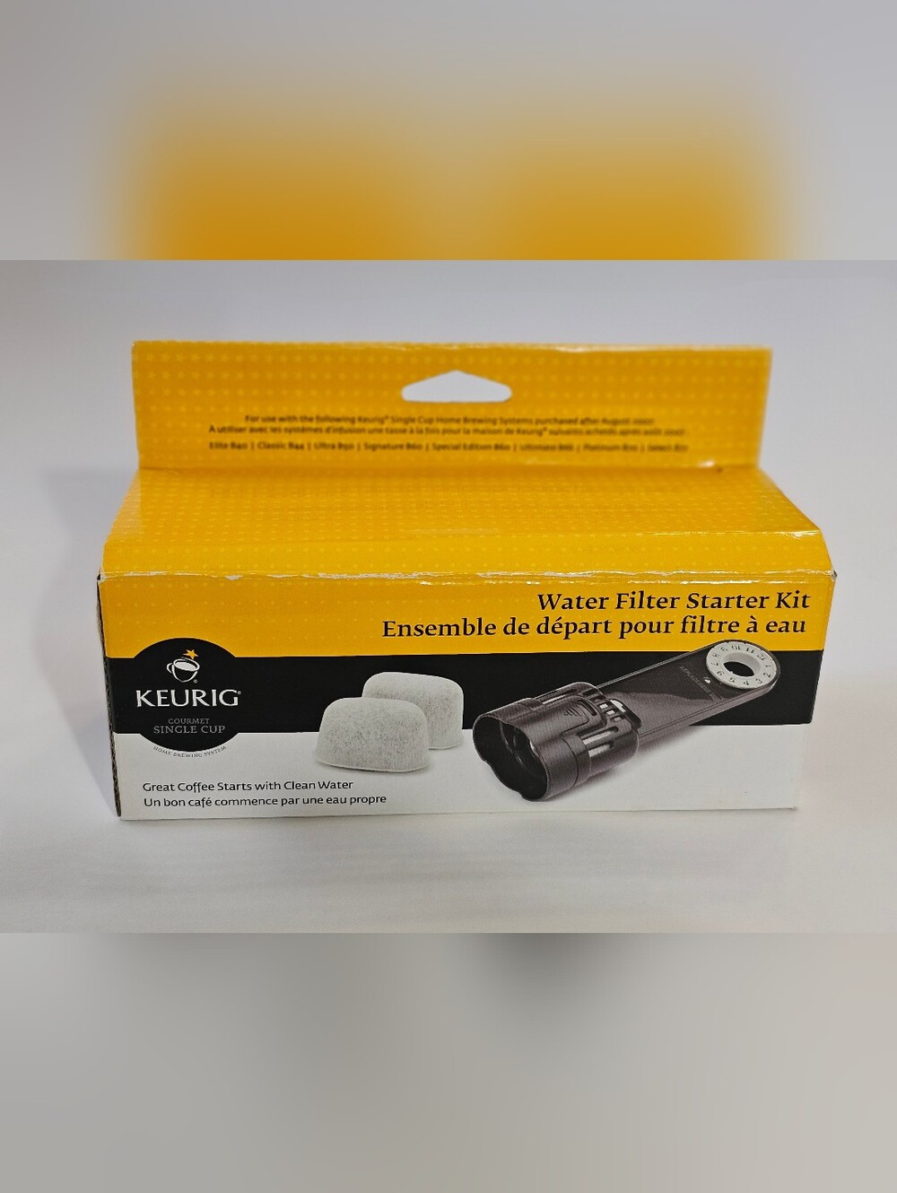 Keurig K-Classic Water Filter Starter Kit w/2 Charcoal Filters for Coffee Brewer